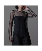 【ビーフラット/bflat】のドットシアートップス 結婚式 成人式 二次会 同窓会 セレモニー フォーマル 人気、トレンドファッション・服の通販 founy(ファニー) ファッション Fashion レディースファッション Fashion for Women トップス・カットソー Cut & Sew Tops デニム Denim, Jeans Material ドレス Dress, One-Piece フィット Fit, Slim Fit フォーマル Formal, Dressy おすすめ Recommended / Our Picks セレモニー Ceremony 結婚式 Wedding 披露宴 Wedding Reception 二次会 After Party thumbnail ブラック|ID: prp329100004778543 ipo3291000000035173064