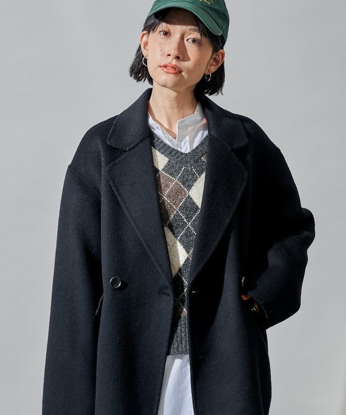 【フリークスストア/FREAK'S STORE】のウールブレンド リバー ダブル ジャコット 25AW 人気、トレンドファッション・服の通販 founy(ファニー) 　ファッション　Fashion　レディースファッション　Fashion for Women　2025年　2025　2025-2026秋冬・A/W　Autumn/Winter 2025–26 AW25–26　冬　Winter / This Winter　おすすめ　Recommended / Our Picks　ジャケット　Jacket, Outerwear　ダブル　Double, Double-Breasted　トレンド　Trend, Trending Now　エレガント 上品　Elegant　A/W・秋冬　Autumn/Winter　 other-1|ID: prp329100004778561 ipo3291000000035159803