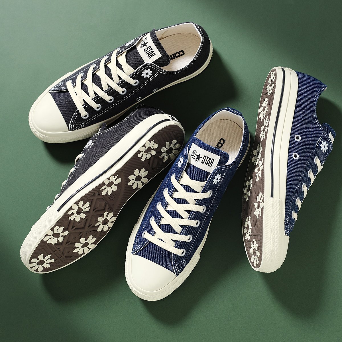 【コンバース/CONVERSE】の【CONVERSE 公式】ALL STAR DAISIES DM OX/【コンバース 公式】オールスター デイジーズ DM OX ローカット 人気、トレンドファッション・服の通販 founy(ファニー) 　ファッション　Fashion　レディースファッション　Fashion for Women　シューズ　Shoes, Footwear　デニム　Denim, Jeans Material　フラワー　Flower, Floral　モチーフ　Motif, Design Theme　 other-1|ID: prp329100004778607 ipo3291000000034654007