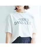 【ルクールブラン/le.coeur blanc】の《手洗い可能》RIDES DANS L EAUロゴTシャツ オフ|ID: prp329100004778653 ipo3291000000034654635