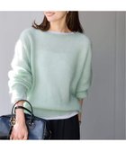 【フレームワーク/FRAMeWORK】のモヘヤmix カノコ柄プルオーバー 人気、トレンドファッション・服の通販 founy(ファニー) ファッション Fashion レディースファッション Fashion for Women トップス・カットソー Cut & Sew Tops カジュアルプルオーバー・ニットトップス Pullovers & Knit Tops / Casual Pullovers シアー Sheer, See-Through スリット Slit, Slit Detail パターン Pattern, Design Print ホールガーメント WholeGarment, Seamless Knit リラックス Relax, Relaxed Fit エレガント 上品 Elegant thumbnail グリーン B|ID: prp329100004778728 ipo3291000000034916585