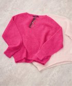 【フレームワーク/FRAMeWORK】のモヘヤmix カノコ柄プルオーバー 人気、トレンドファッション・服の通販 founy(ファニー) ファッション Fashion レディースファッション Fashion for Women トップス・カットソー Cut & Sew Tops カジュアルプルオーバー・ニットトップス Pullovers & Knit Tops / Casual Pullovers シアー Sheer, See-Through スリット Slit, Slit Detail パターン Pattern, Design Print ホールガーメント WholeGarment, Seamless Knit リラックス Relax, Relaxed Fit エレガント 上品 Elegant thumbnail ピンク B|ID: prp329100004778728 ipo3291000000034916587