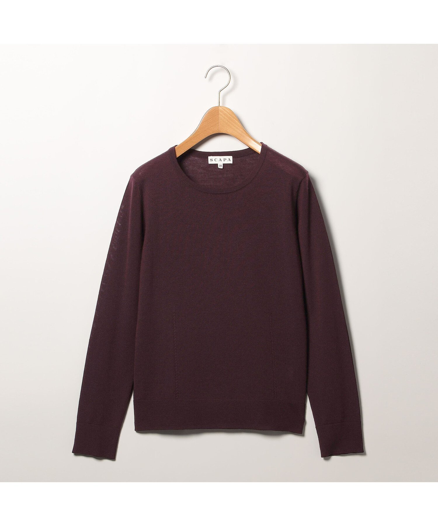 【スキャパ/SCAPA】のカシウールニット インテリア・キッズ・メンズ・レディースファッション・服の通販 founy(ファニー) 　ファッション　Fashion　レディースファッション　Fashion for Women　トップス・カットソー　Cut & Sew Tops　ニット　Knit Tops & Sweaters　コンパクト　Compact, Small Size　シンプル　Simple, Minimal　ベーシック　Basic, Essential　ワンポイント　One Point, Statement Accent　ダークブラウン|ID: prp329100004778733 ipo3291000000034655935