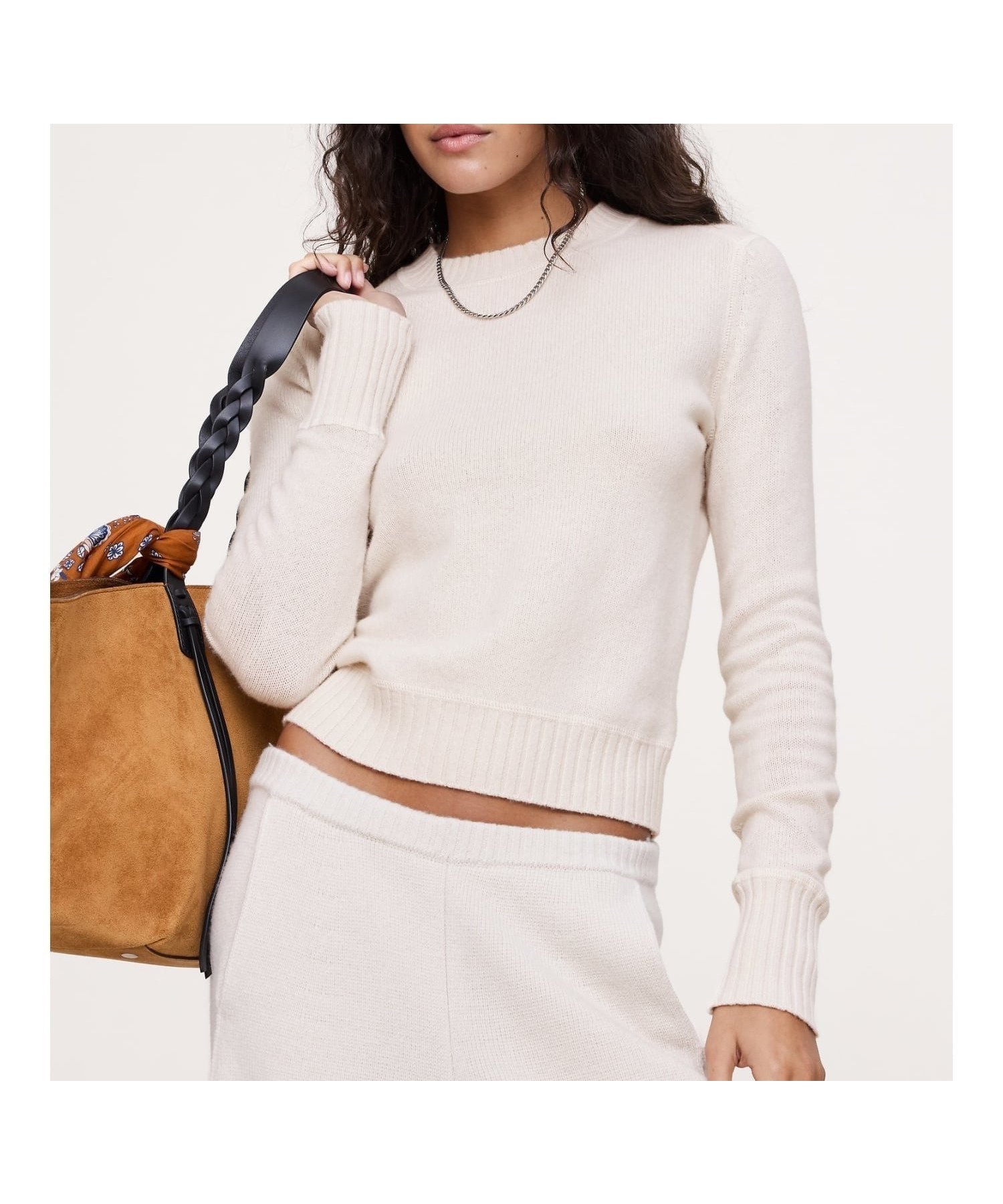 【バナナ リパブリック/BANANA REPUBLIC】のメリノ コットン クルーネックセーター インテリア・キッズ・メンズ・レディースファッション・服の通販 founy(ファニー) ファッション Fashion レディースファッション Fashion for Women プリント Print, Printed Pattern A/W・秋冬 Autumn/Winter CREAM|ID: prp329100004778771 ipo3291000000034656363