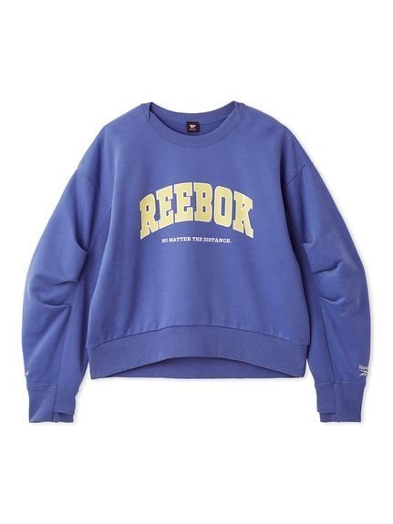 【フレイ アイディー/FRAY I.D】の【Reebok× FRAY I.D】ボリュームスリーブスウェットプルオーバー インテリア・キッズ・メンズ・レディースファッション・服の通販 founy(ファニー) 　ファッション　Fashion　レディースファッション　Fashion for Women　トップス・カットソー　Cut & Sew Tops　レディースパーカー・カジュアルフーディー　Casual Hoodies & Sweatshirts　カジュアルプルオーバー・ニットトップス　Pullovers & Knit Tops / Casual Pullovers　スウェット・クルーネックトップス　Sweatshirts & Crewnecks / Relaxed Fit Sweat Tops　ボリューム袖・フリルスリーブブラウス　Voluminous & Ruffle Sleeves / Puffy Sleeve Tops　シルバー　Silver, Metallic Silver　スポーツ　Sports, Activewear　スマート　Smart, Elegant　ピーチ　Peach, Soft Touch　おすすめ　Recommended / Our Picks　エレガント 上品　Elegant　BLU[086]|ID: prp329100004778914 ipo3291000000034658083