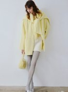 【フレイ アイディー/FRAY I.D】のマフラー付ノーカラーリバーミドルコート 人気、トレンドファッション・服の通販 founy(ファニー) ファッション Fashion レディースファッション Fashion for Women アウター Coat / Outerwear Collection コート・ロングコート・ピーコート Long Coats, Peacoats & More マフラー・スヌード / 冬小物の定番 Scarves & Mufflers シンプル Simple, Minimal スマート Smart, Elegant チェック Check, Plaid, Tartan ハーフ Half, Half-Length バランス Balance, Style Balance フロント Front, Front Design ボトム Bottoms, Lower Wear マフラー Scarf, Muffler おすすめ Recommended / Our Picks thumbnail YEL[032]|ID: prp329100004778933 ipo3291000000034658305