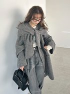 【フレイ アイディー/FRAY I.D】のマフラー付ノーカラーリバーミドルコート 人気、トレンドファッション・服の通販 founy(ファニー) ファッション Fashion レディースファッション Fashion for Women アウター Coat / Outerwear Collection コート・ロングコート・ピーコート Long Coats, Peacoats & More マフラー・スヌード / 冬小物の定番 Scarves & Mufflers シンプル Simple, Minimal スマート Smart, Elegant チェック Check, Plaid, Tartan ハーフ Half, Half-Length バランス Balance, Style Balance フロント Front, Front Design ボトム Bottoms, Lower Wear マフラー Scarf, Muffler おすすめ Recommended / Our Picks thumbnail MIX[930]|ID: prp329100004778933 ipo3291000000034658307