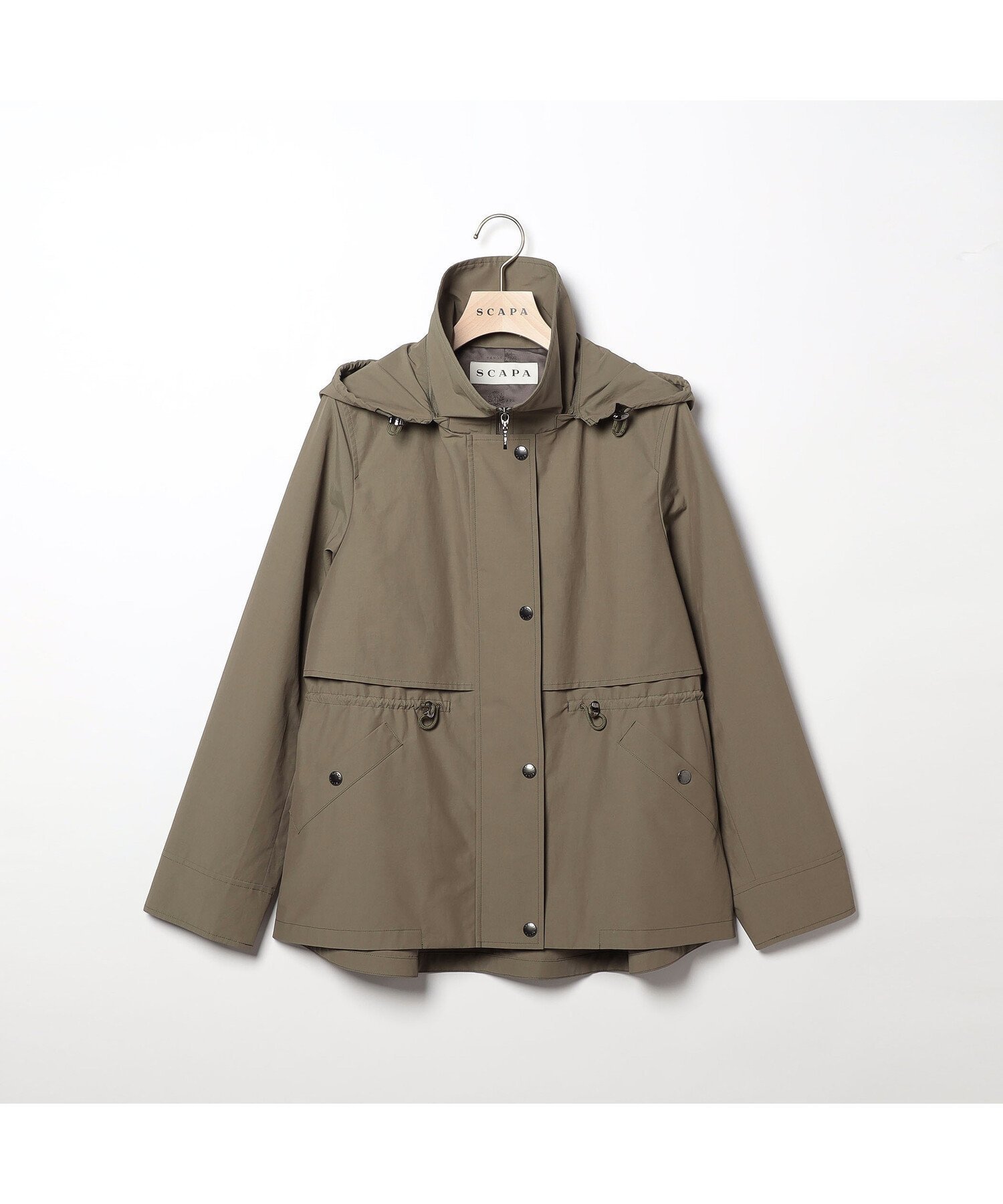 【スキャパ/SCAPA】のエーデルコート インテリア・キッズ・メンズ・レディースファッション・服の通販 founy(ファニー) 　ファッション　Fashion　レディースファッション　Fashion for Women　アウター　Coat / Outerwear Collection　コート・ロングコート・ピーコート　Long Coats, Peacoats & More　フロント　Front, Front Design　モスグリーン|ID: prp329100004778948 ipo3291000000034658580