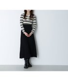 【ナチュラル ビューティー ベーシック/NATURAL BEAUTY BASIC】のマルチボーダーワンピース クロ系2|ID: prp329100004778955 ipo3291000000034658701