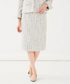 【アンタイトル/UNTITLED】の【入卒/セレモニー/通勤】ラメツイードタイトスカート グレージュ|ID: prp329100004778958 ipo3291000000034658755