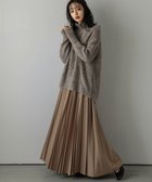 【ラジュール/Lajour】のAラインプリーツスカート 人気、トレンドファッション・服の通販 founy(ファニー) ファッション Fashion レディースファッション Fashion for Women スカート Skirts プリーツスカート / 上品フェミニンスタイル Pleated Skirts プリーツ Pleats, Pleated thumbnail ブラウン|ID: prp329100004778975 ipo3291000000034659081
