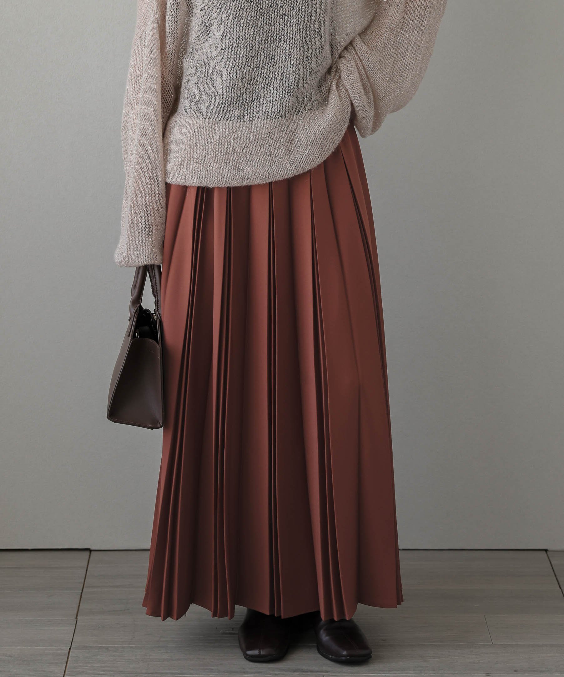 【ラジュール/Lajour】のAラインプリーツスカート インテリア・キッズ・メンズ・レディースファッション・服の通販 founy(ファニー) 　ファッション　Fashion　レディースファッション　Fashion for Women　スカート　Skirts　プリーツスカート / 上品フェミニンスタイル　Pleated Skirts　プリーツ　Pleats, Pleated　テラコッタ|ID: prp329100004778975 ipo3291000000034659095