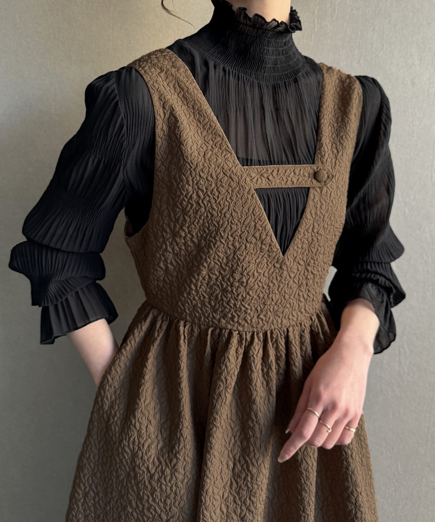 【ジュノア/JUNOAH】の3wayジャンバースカート インテリア・キッズ・メンズ・レディースファッション・服の通販 founy(ファニー) 　ファッション　Fashion　レディースファッション　Fashion for Women　スカート　Skirts　モカ|ID: prp329100004778988 ipo3291000000034659244