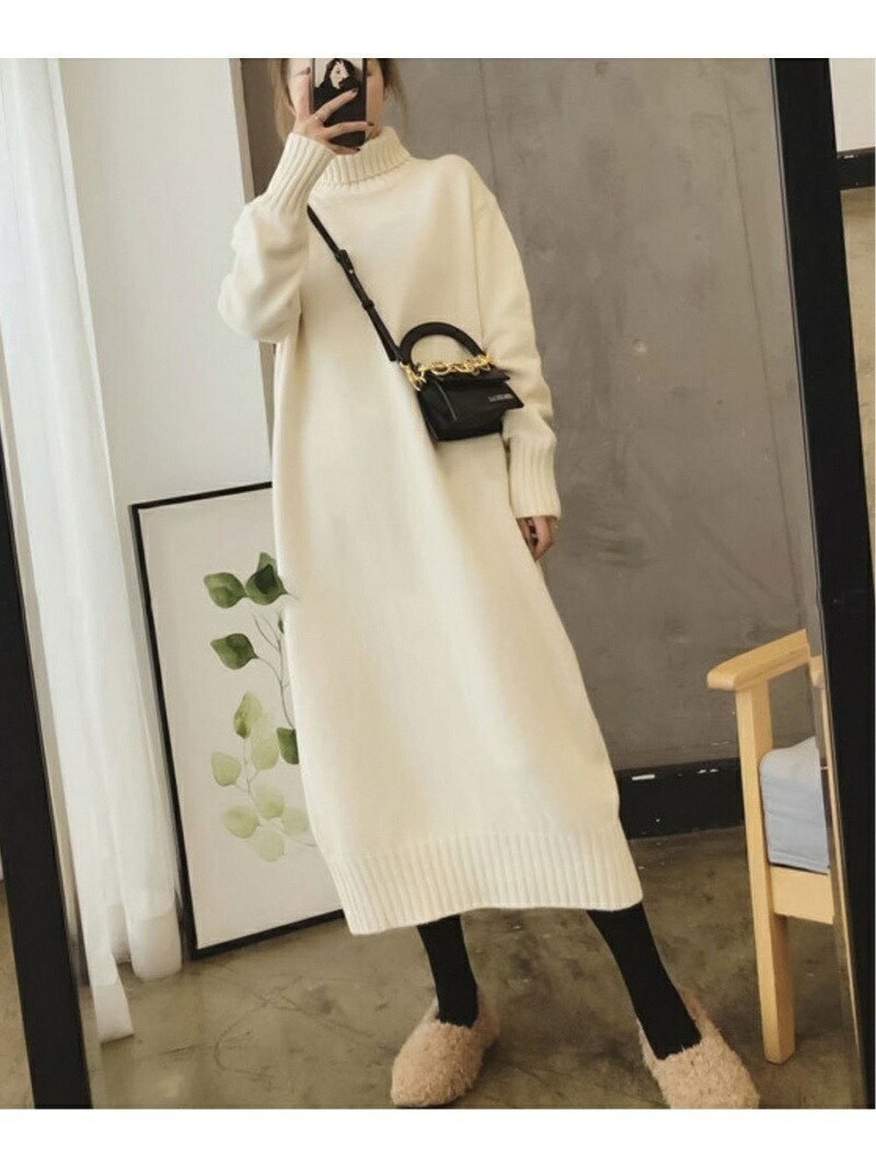 【ドゥーラドゥーラ/Doula Doula】のgirlydoll/タートルニットワンピース 人気、トレンドファッション・服の通販 founy(ファニー) 　ファッション　Fashion　レディースファッション　Fashion for Women　ワンピース　Dresses　ニットワンピース　Knit Dresses　タートルネック　Turtleneck, High Neck　今季　This Season, Current Season　A/W・秋冬　Autumn/Winter　 other-1|ID: prp329100004779005 ipo3291000000034659504