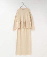 【ローリーズファーム/LOWRYS FARM】のペプラムニットSETUP 人気、トレンドファッション・服の通販 founy(ファニー) ファッション Fashion レディースファッション Fashion for Women トップス・カットソー Cut & Sew Tops ニット Knit Tops & Sweaters おすすめ Recommended / Our Picks サテン Satin, Glossy Fabric ストレート Straight, Straight Cut セットアップ Set-Up, Coordinated Outfit デニム Denim, Jeans Material トレンド Trend, Trending Now ペプラム Peplum, Flared Hem |ID:prp329100004779024