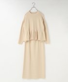 【ローリーズファーム/LOWRYS FARM】のペプラムニットSETUP 人気、トレンドファッション・服の通販 founy(ファニー) ファッション Fashion レディースファッション Fashion for Women トップス・カットソー Cut & Sew Tops ニット Knit Tops & Sweaters おすすめ Recommended / Our Picks サテン Satin, Glossy Fabric ストレート Straight, Straight Cut セットアップ Set-Up, Coordinated Outfit デニム Denim, Jeans Material トレンド Trend, Trending Now ペプラム Peplum, Flared Hem thumbnail アイボリー|ID: prp329100004779024 ipo3291000000034659822