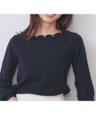【インデックス/INDEX】のラメスカラップビジューデザインニット【洗濯機OK】《6col/S~LL》 人気、トレンドファッション・服の通販 founy(ファニー) ファッション Fashion レディースファッション Fashion for Women トップス・カットソー Cut & Sew Tops ニット Knit Tops & Sweaters シンプル Simple, Minimal スカラップ Scallop, Scalloped Edge スマート Smart, Elegant スリーブ Sleeve, Long Sleeve / Short Sleeve ビジュー Bijou, Jewel-like Accent エレガント 上品 Elegant thumbnail ネイビー|ID: prp329100004779031 ipo3291000000034697705