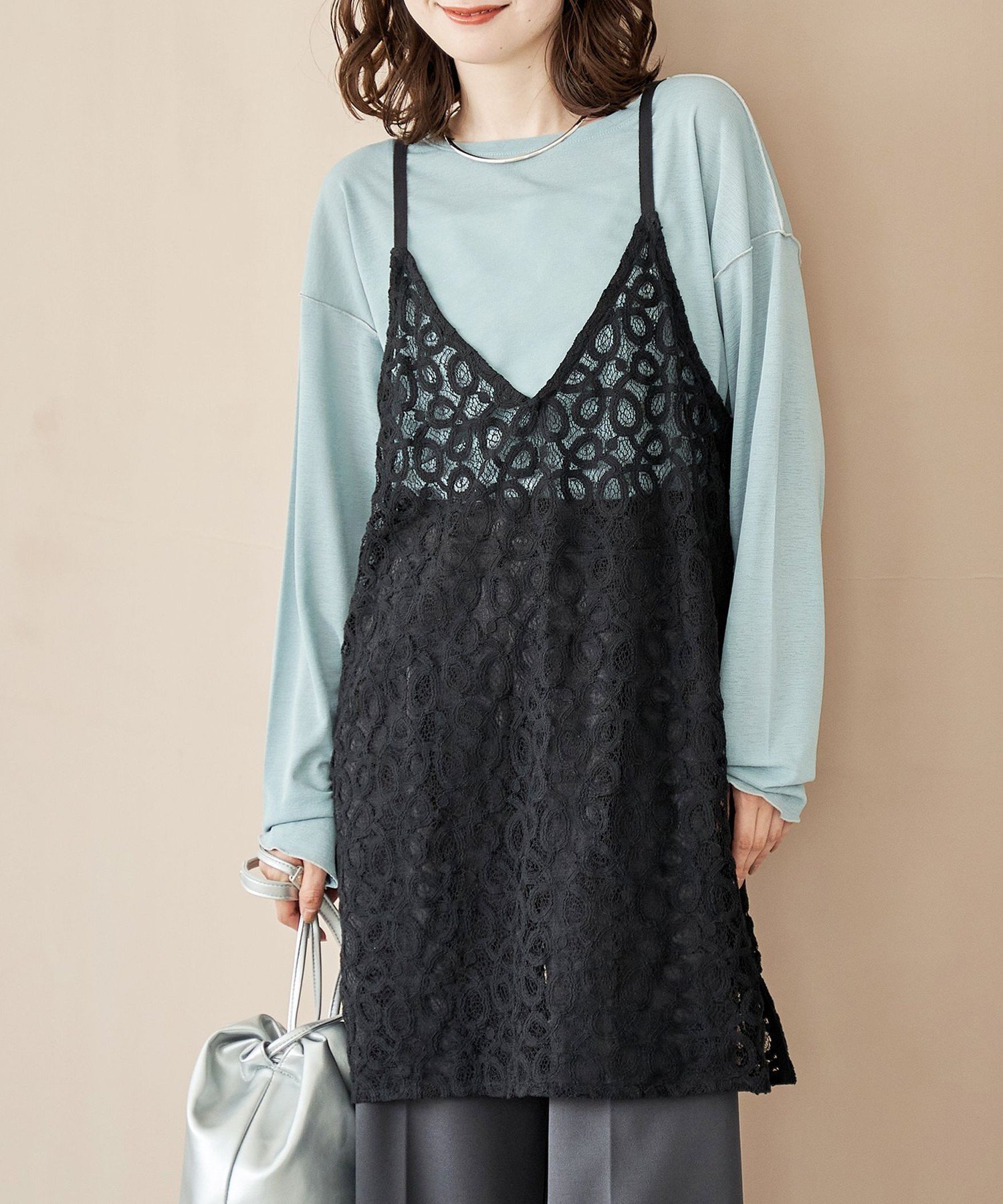 【コーエン/COEN】のレースキャミソールワンピース インテリア・キッズ・メンズ・レディースファッション・服の通販 founy(ファニー) ファッション Fashion レディースファッション Fashion for Women ワンピース Dresses キャミソール Camisole, Spaghetti Strap Top スウェット / スエット Sweatshirt, Sweatwear バランス Balance, Style Balance ペイズリー Paisley, Ethnic Pattern ラップ Wrap, Wrap Design レース Lace, Lace Fabric BLACK|ID: prp329100004779042 ipo3291000000034659986