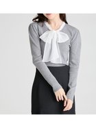 【セルフォード/CELFORD】の【ウォッシャブル】シルクブレンドボウタイニットプルオーバー 人気、トレンドファッション・服の通販 founy(ファニー) ファッション Fashion レディースファッション Fashion for Women トップス・カットソー Cut & Sew Tops ニット Knit Tops & Sweaters カジュアルプルオーバー・ニットトップス Pullovers & Knit Tops / Casual Pullovers おすすめ Recommended / Our Picks アイレット Eyelet Lace ウォッシャブル Machine Washable オーガンジー Organza Fabric ギャザー Gathered, Ruffled シルク Silk, 100% Silk スマート Smart, Elegant チャーム Charm, Pendant フィット Fit, Slim Fit メタル Metal, Metal Parts 人気 Popular, Best Seller 今季 This Season, Current Season thumbnail GRY[006]|ID: prp329100004779052 ipo3291000000034789456