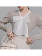 【セルフォード/CELFORD】の【ウォッシャブル】シルクブレンドボウタイニットプルオーバー 人気、トレンドファッション・服の通販 founy(ファニー) ファッション Fashion レディースファッション Fashion for Women トップス・カットソー Cut & Sew Tops ニット Knit Tops & Sweaters カジュアルプルオーバー・ニットトップス Pullovers & Knit Tops / Casual Pullovers おすすめ Recommended / Our Picks アイレット Eyelet Lace ウォッシャブル Machine Washable オーガンジー Organza Fabric ギャザー Gathered, Ruffled シルク Silk, 100% Silk スマート Smart, Elegant チャーム Charm, Pendant フィット Fit, Slim Fit メタル Metal, Metal Parts 人気 Popular, Best Seller 今季 This Season, Current Season thumbnail BEG[037]|ID: prp329100004779052 ipo3291000000034789457