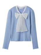 【セルフォード/CELFORD】の【ウォッシャブル】シルクブレンドボウタイニットプルオーバー 人気、トレンドファッション・服の通販 founy(ファニー) ファッション Fashion レディースファッション Fashion for Women トップス・カットソー Cut & Sew Tops ニット Knit Tops & Sweaters カジュアルプルオーバー・ニットトップス Pullovers & Knit Tops / Casual Pullovers おすすめ Recommended / Our Picks アイレット Eyelet Lace ウォッシャブル Machine Washable オーガンジー Organza Fabric ギャザー Gathered, Ruffled シルク Silk, 100% Silk スマート Smart, Elegant チャーム Charm, Pendant フィット Fit, Slim Fit メタル Metal, Metal Parts 人気 Popular, Best Seller 今季 This Season, Current Season thumbnail SAX[083]|ID: prp329100004779052 ipo3291000000034789458