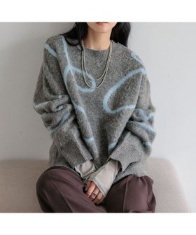 【ローリーズファーム/LOWRYS FARM】 ニュアンスラインニットプルオーバーLS人気、トレンドファッション・服の通販 founy(ファニー) ファッション Fashion レディースファッション Fashion for Women トップス・カットソー Cut & Sew Tops ニット Knit Tops & Sweaters カジュアルプルオーバー・ニットトップス Pullovers & Knit Tops / Casual Pullovers ボトム Bottoms, Lower Wear |ID:prp329100004779181