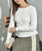 【インタープラネット/INTERPLANET】のリブボートネックオフショルプルオーバー 人気、トレンドファッション・服の通販 founy(ファニー) ファッション Fashion レディースファッション Fashion for Women トップス・カットソー Cut & Sew Tops カジュアルプルオーバー・ニットトップス Pullovers & Knit Tops / Casual Pullovers シンプル Simple, Minimal デニム Denim, Jeans Material フィット Fit, Slim Fit thumbnail オフホワイト|ID: prp329100004779195 ipo3291000000034661985