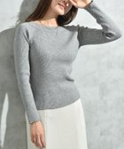 【インタープラネット/INTERPLANET】のリブボートネックオフショルプルオーバー 人気、トレンドファッション・服の通販 founy(ファニー) ファッション Fashion レディースファッション Fashion for Women トップス・カットソー Cut & Sew Tops カジュアルプルオーバー・ニットトップス Pullovers & Knit Tops / Casual Pullovers シンプル Simple, Minimal デニム Denim, Jeans Material フィット Fit, Slim Fit thumbnail グレー|ID: prp329100004779195 ipo3291000000034661986