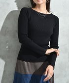 【インタープラネット/INTERPLANET】のリブボートネックオフショルプルオーバー 人気、トレンドファッション・服の通販 founy(ファニー) ファッション Fashion レディースファッション Fashion for Women トップス・カットソー Cut & Sew Tops カジュアルプルオーバー・ニットトップス Pullovers & Knit Tops / Casual Pullovers シンプル Simple, Minimal デニム Denim, Jeans Material フィット Fit, Slim Fit thumbnail ブラック|ID: prp329100004779195 ipo3291000000034661987