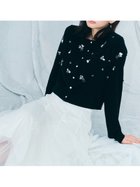 【セルフォード/CELFORD】のペタルビジューカーディガン 人気、トレンドファッション・服の通販 founy(ファニー) ファッション Fashion レディースファッション Fashion for Women トップス・カットソー Cut & Sew Tops カーディガン・羽織り Layered Style Cardigans おすすめ Recommended / Our Picks アシンメトリー Asymmetrical Style ウェーブ Wavy Pattern カーディガン Cardigan, Knitwear コンパクト Compact, Small Size シルバー Silver, Metallic Silver スパンコール Sequins, Sequin Embellishment スマート Smart, Elegant ビジュー Bijou, Jewel-like Accent ベーシック Basic, Essential ランダム Random, Irregular エレガント 上品 Elegant thumbnail BLK[009]|ID: prp329100004779236 ipo3291000000034776640