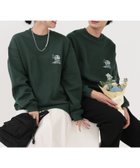 【グローバルワーク/GLOBAL WORK】のソフトタッチスウェット/裏起毛/ロゴ/580800 人気、トレンドファッション・服の通販 founy(ファニー) ファッション Fashion レディースファッション Fashion for Women トップス・カットソー Cut & Sew Tops レディースパーカー・カジュアルフーディー Casual Hoodies & Sweatshirts スウェット・クルーネックトップス Sweatshirts & Crewnecks / Relaxed Fit Sweat Tops おすすめ Recommended / Our Picks イラスト Illustration グラフィック Graphic, Graphic Design スラックス Slacks, Dress Pants デニム Denim, Jeans Material トレンド Trend, Trending Now ハンド Hand, Handmade リラックス Relax, Relaxed Fit ワイド Wide, Wide Fit thumbnail グリーンワンポイントモチーフ78|ID: prp329100004779250 ipo3291000000034895571