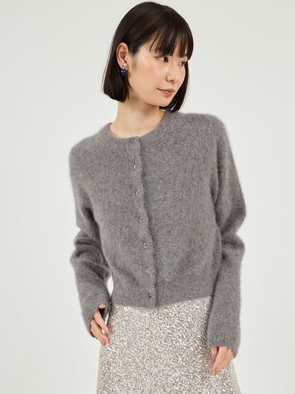 【エミ/emmi】のフォックスカシミヤニットカーディガン インテリア・キッズ・メンズ・レディースファッション・服の通販 founy(ファニー) 　ファッション　Fashion　レディースファッション　Fashion for Women　トップス・カットソー　Cut & Sew Tops　ニット　Knit Tops & Sweaters　カーディガン・羽織り　Layered Style Cardigans　カーディガン　Cardigan, Knitwear　スマート　Smart, Elegant　フォックス　Fox, Fox Fur　エレガント 上品　Elegant　GRY[006]|ID: prp329100004779290 ipo3291000000034928048