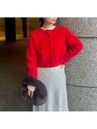 【エミ/emmi】のフォックスカシミヤニットカーディガン 人気、トレンドファッション・服の通販 founy(ファニー) ファッション Fashion レディースファッション Fashion for Women トップス・カットソー Cut & Sew Tops ニット Knit Tops & Sweaters カーディガン・羽織り Layered Style Cardigans カーディガン Cardigan, Knitwear スマート Smart, Elegant フォックス Fox, Fox Fur エレガント 上品 Elegant thumbnail RED[046]|ID: prp329100004779290 ipo3291000000034928049