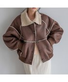 【ローリーズファーム/LOWRYS FARM】のムートンボアブルゾン 人気、トレンドファッション・服の通販 founy(ファニー) ファッション Fashion レディースファッション Fashion for Women アウター Coat / Outerwear Collection ブルゾンジャケット・スポーティアウター Blouson Jackets ウォーム Warm Fabric カッティング Cutting Detail コンパクト Compact, Small Size ショート Short, Short Length スタンド Stand Collar, Upright Stand ストール Stole, Wrap バルーン Balloon, Balloon Silhouette ビンテージ Vintage, Retro Style ブルゾン Blouson, Bomber Jacket ボンディング Bonding, Bonded Fabric ムートン Shearling, Mouton 防寒 Cold Protection, Winter-Ready thumbnail ブラウン58|ID: prp329100004779350 ipo3291000000034663515