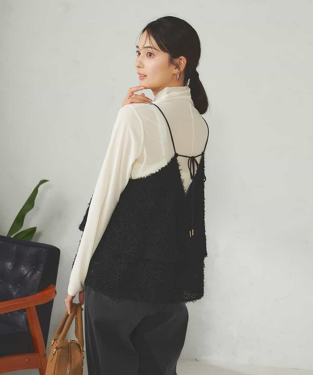 【アー ヴェー ヴェー/a.v.v】のティアードフリンジキャミソール 人気、トレンドファッション・服の通販 founy(ファニー) 　ファッション　Fashion　レディースファッション　Fashion for Women　トップス・カットソー　Cut & Sew Tops　キャミソール&ノースリーブ　Camisoles & Sleeveless Tops　インナー　Innerwear　キャミソール　Camisole, Spaghetti Strap Top　タートルネック　Turtleneck, High Neck　トレンド　Trend, Trending Now　フリンジ　Fringe, Tassel　ロング　Long, Long-Length　A/W・秋冬　Autumn/Winter　再入荷　Restock / Back in Stock　おすすめ　Recommended / Our Picks　 other-1|ID: prp329100004779356 ipo3291000000034663633