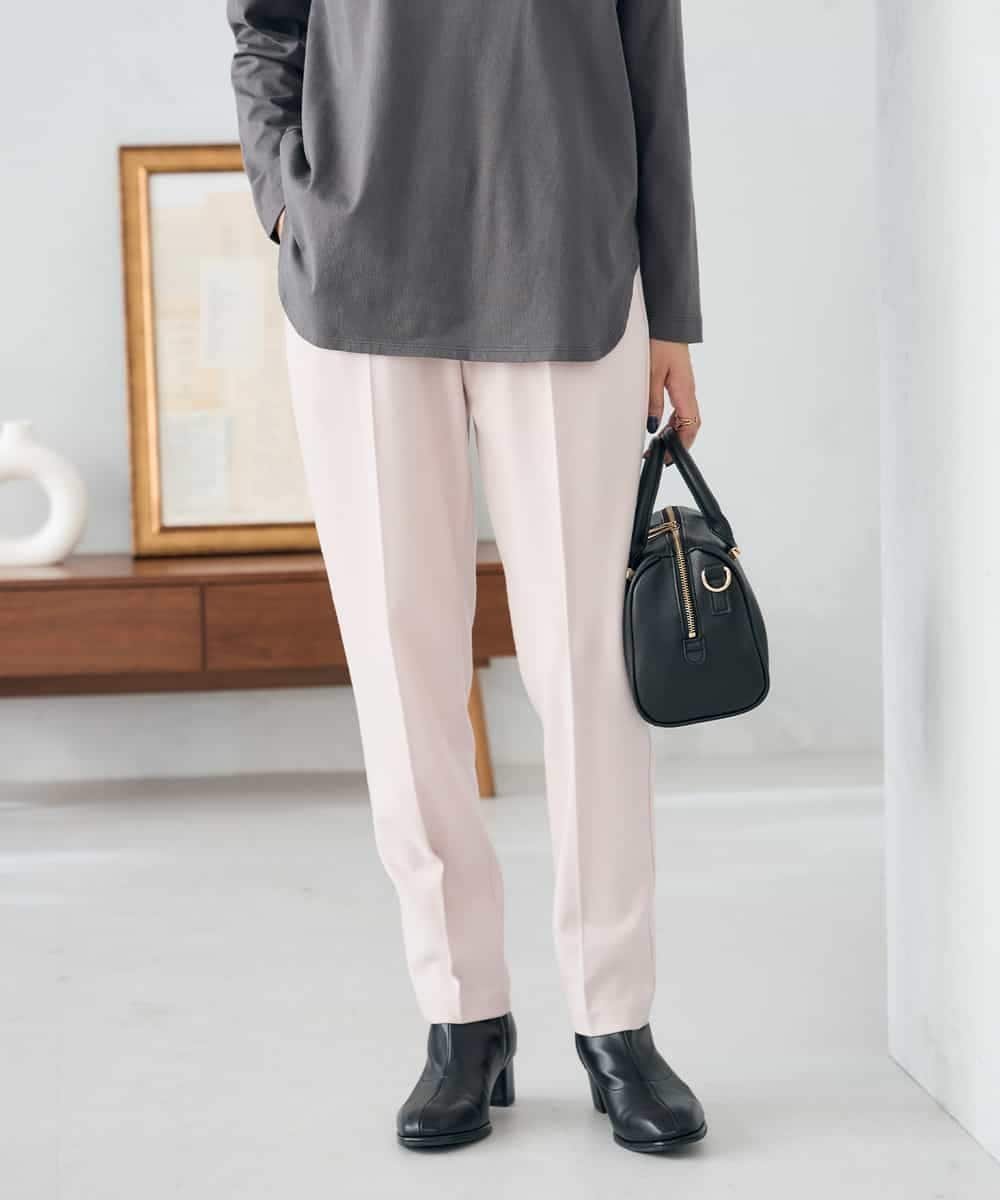 【アー ヴェー ヴェー/a.v.v】の【イージーケア/洗える/ストレッチ】裏起毛美ラクるイージーテーパードパンツ インテリア・キッズ・メンズ・レディースファッション・服の通販 founy(ファニー) 　ファッション　Fashion　レディースファッション　Fashion for Women　パンツ　Pants & Trousers　洗える　Machine Washable　ギャザー　Gathered, Ruffled　スウェット / スエット　Sweatshirt, Sweatwear　ストレッチ　Stretch, Stretchy Fabric　セットアップ　Set-Up, Coordinated Outfit　センター　Center, Center Line　定番　Standard, Basic Item　人気　Popular, Best Seller　フェミニン　Feminine, Girly　ベーシック　Basic, Essential　楽ちん　Easy Fit, Comfortable　ワイド　Wide, Wide Fit　再入荷　Restock / Back in Stock　ビジネス 仕事 通勤　Business / Work / Commuting　ライトピンク|ID: prp329100004779480 ipo3291000000034665667