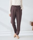 【アー ヴェー ヴェー/a.v.v】の【イージーケア/洗える/ストレッチ】裏起毛美ラクるイージーテーパードパンツ ブラウン|ID: prp329100004779480 ipo3291000000034665669