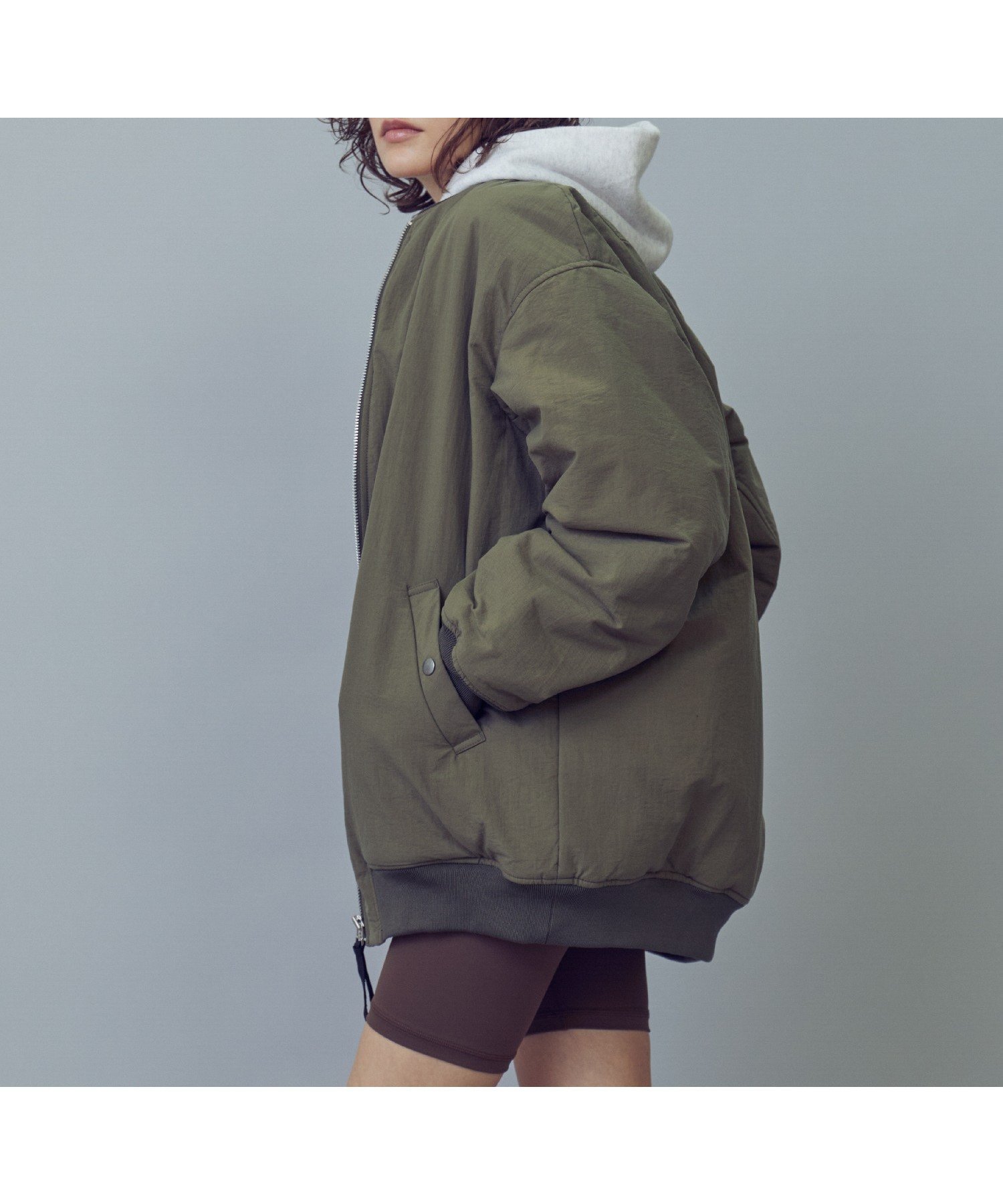 【ジュリエ/Julier】のMA-1 インテリア・キッズ・メンズ・レディースファッション・服の通販 founy(ファニー) 　ファッション　Fashion　レディースファッション　Fashion for Women　アウター　Coat / Outerwear Collection　MA-1ジャケット　MA-1 Bomber Jackets / Flight Jackets　コレクション　Collection, Seasonal Line　定番　Standard, Basic Item　人気　Popular, Best Seller　バランス　Balance, Style Balance　フロント　Front, Front Design　ブルゾン　Blouson, Bomber Jacket　ポケット　Pocket, Pocket Detail　ミドル　Middle Length, Mid Height　ヨガ　Yoga, Yoga Wear　リラックス　Relax, Relaxed Fit　カーキ|ID: prp329100004779498 ipo3291000000034666122