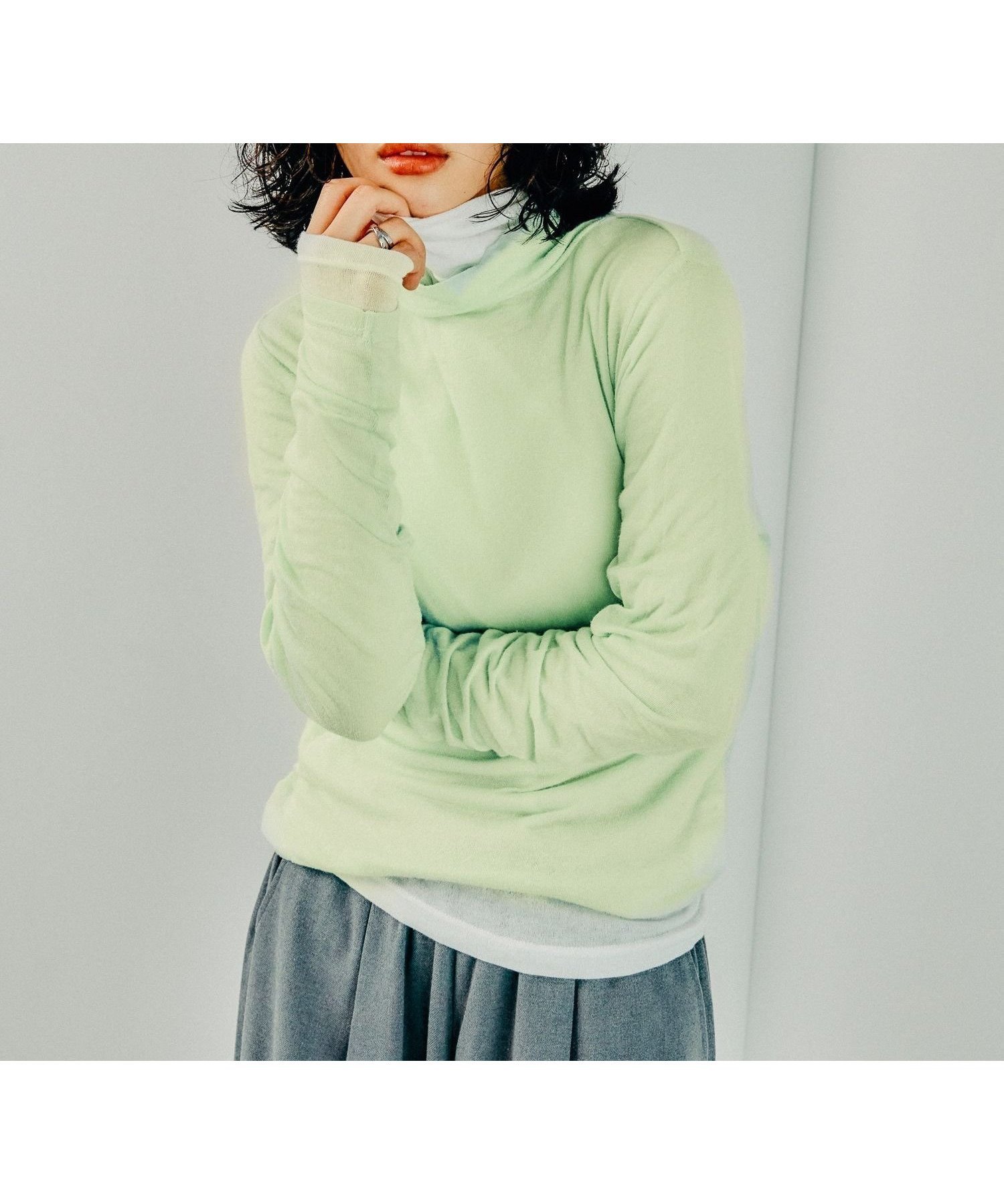 【レプシィム ローリーズファーム/LEPSIM LOWRYS FARM】のテンセル混タートル インテリア・キッズ・メンズ・レディースファッション・服の通販 founy(ファニー) ファッション Fashion レディースファッション Fashion for Women おすすめ Recommended / Our Picks インナー Innerwear タートル Turtleneck, Turtle Collar グリーン72|ID: prp329100004779531 ipo3291000000034797314