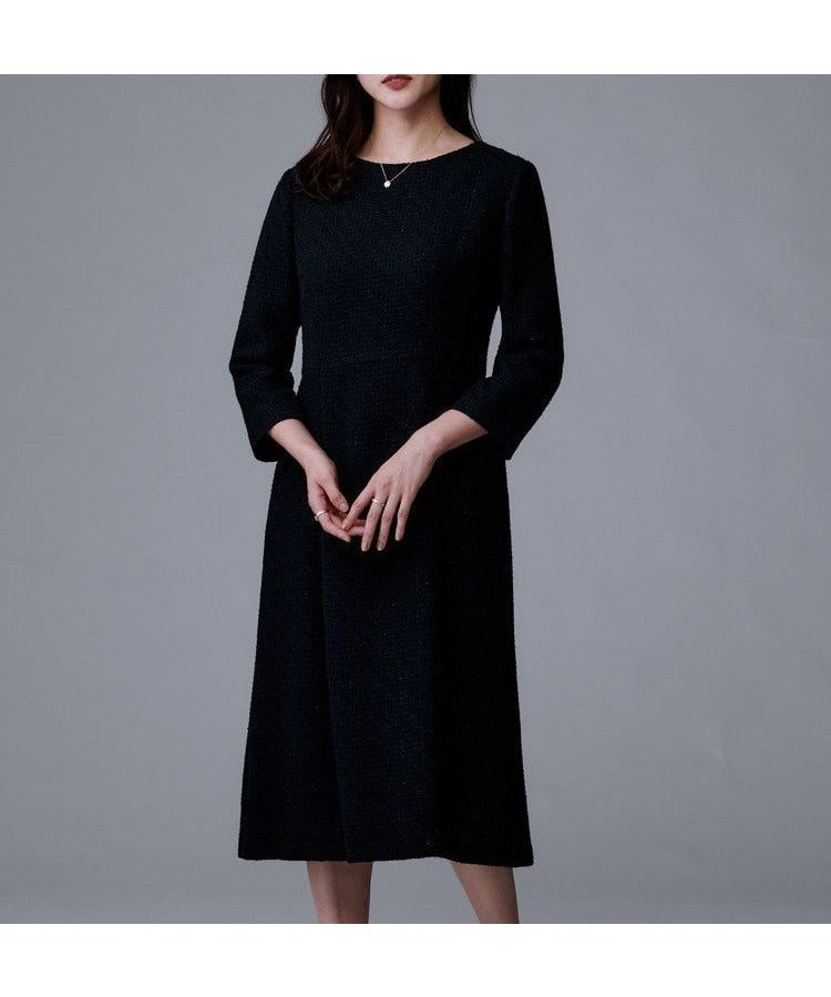 【アンタイトル/UNTITLED】の【セットアップ可能/きれいめ】ツイードワンピース インテリア・キッズ・メンズ・レディースファッション・服の通販 founy(ファニー) 　ファッション　Fashion　レディースファッション　Fashion for Women　ワンピース　Dresses　おすすめ　Recommended / Our Picks　シンプル　Simple, Minimal　ジャケット　Jacket, Outerwear　スマート　Smart, Elegant　セットアップ　Set-Up, Coordinated Outfit　ツイード　Twill, Twill Weave　ポケット　Pocket, Pocket Detail　エレガント 上品　Elegant　無地　Plain, Solid Color　ネイビー|ID: prp329100004779553 ipo3291000000034666787