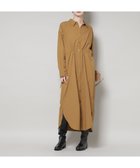 【ナノ ユニバース/nano universe】のナイロンタッサードロストシャツワンピース キャメル4|ID:prp329100004779556