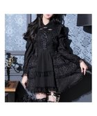 【ノエミ/NOEMIE】のゴシックドレッシーデコルテクロスセットアップ 人気、トレンドファッション・服の通販 founy(ファニー) ファッション Fashion レディースファッション Fashion for Women セットアップ Matching Sets クラシカル Classical, Vintage-Inspired コルセット Corset, Bustier シューズ Shoes, Footwear ショート Short, Short Length ドレス Dress, One-Piece フリル Frill, Ruffle レース Lace, Lace Fabric ロング Long, Long-Length 厚底 Platform Shoes thumbnail A柄|ID: prp329100004779569 ipo3291000000034666977