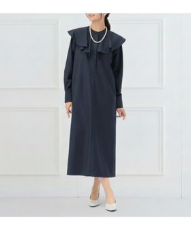 【ビームス ハート/BEAMS HEART】のフリルネック シャツ ワンピース セレモニー 入学 入園 卒業 卒園 ママスーツ 七五三 通勤 オフィススタイル オンオフ兼用 きれいめ フォーマル ビームスセレモニー2026 人気、トレンドファッション・服の通販 founy(ファニー) ファッション Fashion レディースファッション Fashion for Women ワンピース Dresses シャツワンピース / 1枚で着映えコーデ Shirt Dresses スーツ Suit, Formalwear ツイード Twill, Twill Weave ネックレス Necklace, Pendant Necklace バランス Balance, Style Balance パール Pearl, Pearl Accent フォーマル Formal, Dressy フリル Frill, Ruffle マニッシュ Mannish, Boyish ロング Long, Long-Length エレガント 上品 Elegant セレモニー Ceremony 入学式 Entrance Ceremony 卒業式 Graduation Ceremony ビジネス 仕事 通勤 Business / Work / Commuting |ID:prp329100004779573