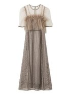 【フレイ アイディー/FRAY I.D】のシルバーリーフレースレイヤードドレス 人気、トレンドファッション・服の通販 founy(ファニー) ファッション Fashion レディースファッション Fashion for Women ワンピース Dresses フォーマル・パーティードレス・結婚式用ドレス Elegant & Casual Dresses エアリー Airy Texture エレガント 上品 Elegant ギャザー Gathered, Ruffled サテン Satin, Glossy Fabric シアー Sheer, See-Through シェイプ Shape, Slim Fit シルバー Silver, Metallic Silver スマート Smart, Elegant チュール Tulip, Tulip Motif デコルテ Décolleté, Neckline ドレス Dress, One-Piece フィット Fit, Slim Fit フェミニン Feminine, Girly プリント Print, Printed Pattern ベロア Velour, Soft Velvet ボレロ Bolero, Short Cardigan モダン Modern, Contemporary リュクス Luxury, Elegant, High-End, Chic レース Lace, Lace Fabric 結婚式 Wedding 二次会 After Party thumbnail PNK[066]|ID: prp329100004779578 ipo3291000000034667056