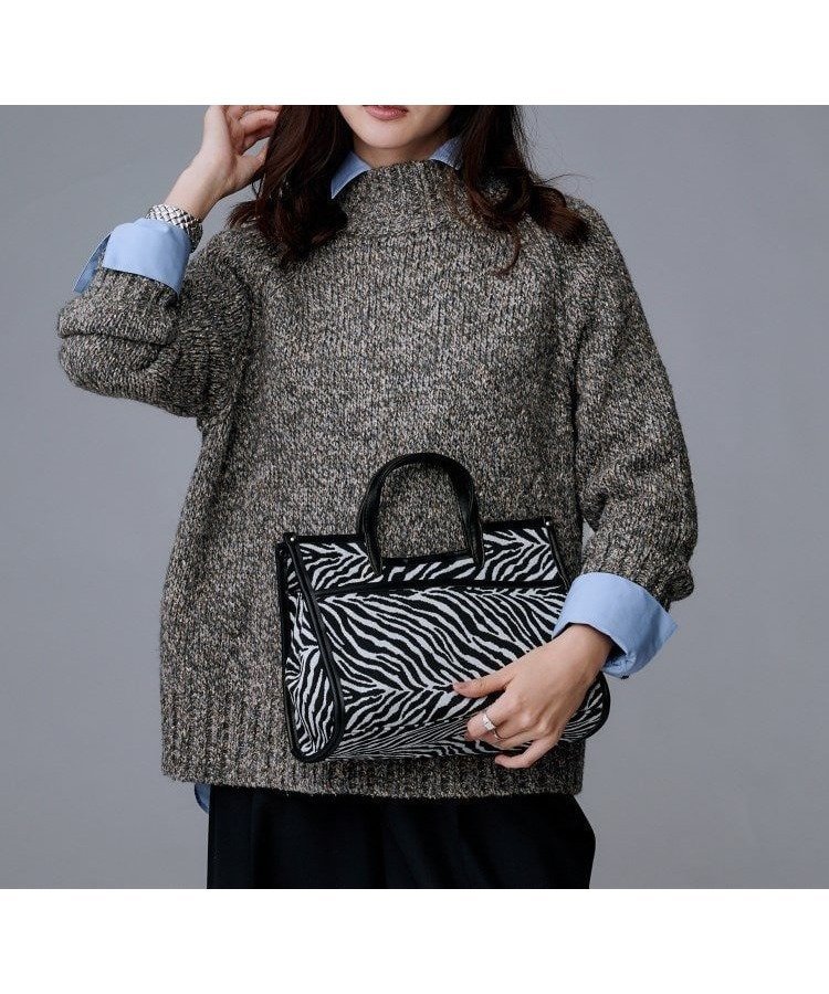 【アンタイトル/UNTITLED】の【ゆったりサイズ】シルクネップ ボトルネックニット 人気、トレンドファッション・服の通販 founy(ファニー) 　ファッション　Fashion　レディースファッション　Fashion for Women　トップス・カットソー　Cut & Sew Tops　ニット　Knit Tops & Sweaters　イタリア　Italy　シルク　Silk, 100% Silk　シンプル　Simple, Minimal　スニーカー　Sneakers, Trainers　スマート　Smart, Elegant　スリット　Slit, Slit Detail　スリーブ　Sleeve, Long Sleeve / Short Sleeve　デニム　Denim, Jeans Material　トレンド　Trend, Trending Now　ネップ　Nepp, Slub Yarn　ボトルネック　Bottle Neck, Mock Neck　ミックス　Mix, Mixed Style　リラックス　Relax, Relaxed Fit　ロング　Long, Long-Length　ワイド　Wide, Wide Fit　A/W・秋冬　Autumn/Winter　エレガント 上品　Elegant　 other-1|ID: prp329100004779583 ipo3291000000034667144