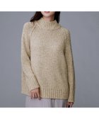 【アンタイトル/UNTITLED】の【ゆったりサイズ】シルクネップ ボトルネックニット ベージュ|ID: prp329100004779583 ipo3291000000034667146