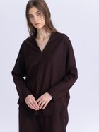 【ラシュッド/LASUD】のウールスムースVネックプルオーバー エンジ|ID: prp329100004779600 ipo3291000000034667497