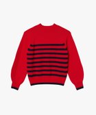 【エーグル/AIGLE】のウールブレンド ボーダーニットモックネックセーター レッド|ID: prp329100004779617 ipo3291000000034872230