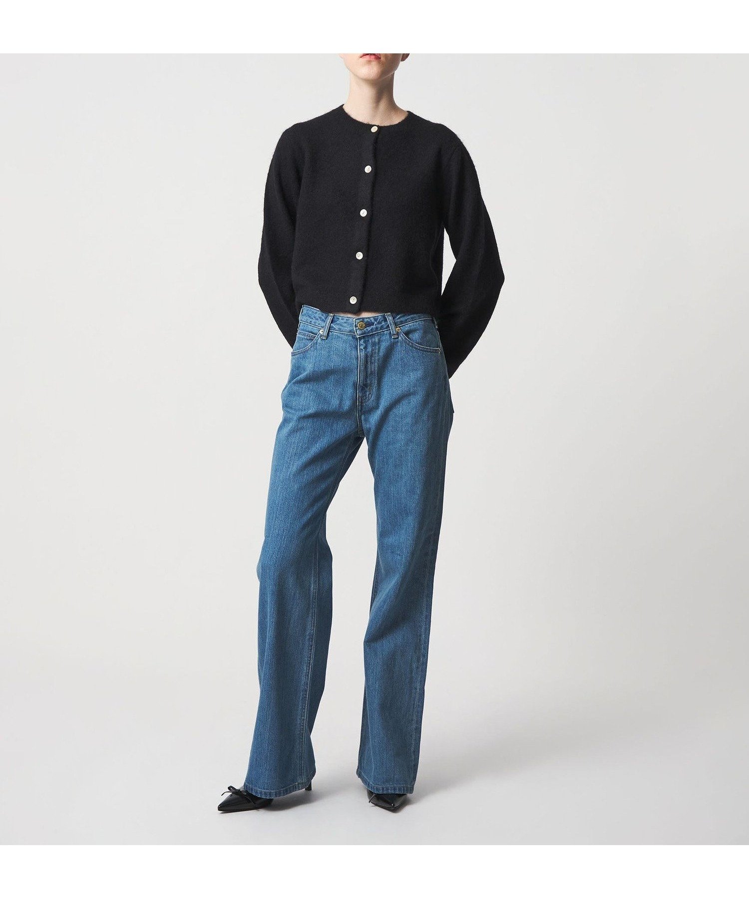 【ビューティ&ユース ユナイテッドアローズ/BEAUTY&YOUTH / UNITED ARROWS】の6(ROKU) アルパカウールナイロン カーディガン インテリア・キッズ・メンズ・レディースファッション・服の通販 founy(ファニー) 　ファッション　Fashion　レディースファッション　Fashion for Women　トップス・カットソー　Cut & Sew Tops　カーディガン・羽織り　Layered Style Cardigans　カーディガン　Cardigan, Knitwear　シンプル　Simple, Minimal　バランス　Balance, Style Balance　モダン　Modern, Contemporary　BLACK|ID: prp329100004779667 ipo3291000000034832663