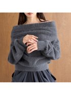 【スナイデル/SNIDEL】の【HIGH QUALITY/カンヘウォン着用】フォックスカシミヤオフショルプルオーバー 人気、トレンドファッション・服の通販 founy(ファニー) ファッション Fashion レディースファッション Fashion for Women トップス・カットソー Cut & Sew Tops カジュアルプルオーバー・ニットトップス Pullovers & Knit Tops / Casual Pullovers ウェーブ Wavy Pattern スマート Smart, Elegant トレンド Trend, Trending Now フォックス Fox, Fox Fur おすすめ Recommended / Our Picks thumbnail DGRY[008]|ID: prp329100004779690 ipo3291000000034728412